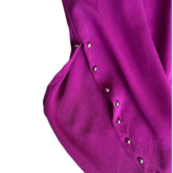 Pixley Zania stud detail blouse MAGENTA SIZE 2X - Picture 6 of 9